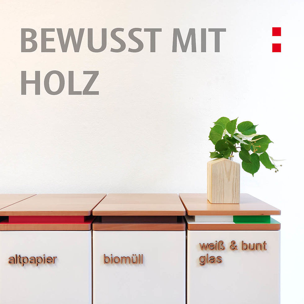 Bewusst mit Holz: das nachhaltige Mülltrennsystem TAHA