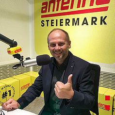 Christian Hammer im Antenne Steiermark Studio
